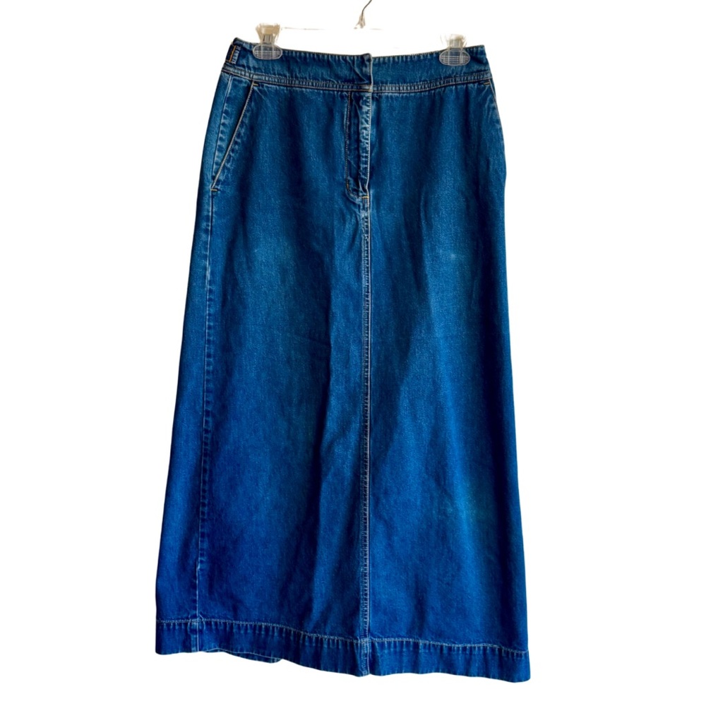 Early 2000s Eddie Bauer long denim skirt | Size 6